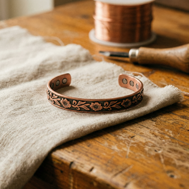 Ayurveda Heritage Vine Copper Bracelet