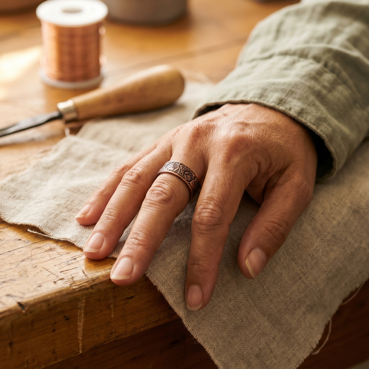 Ayurveda Heritage Bole Copper Ring