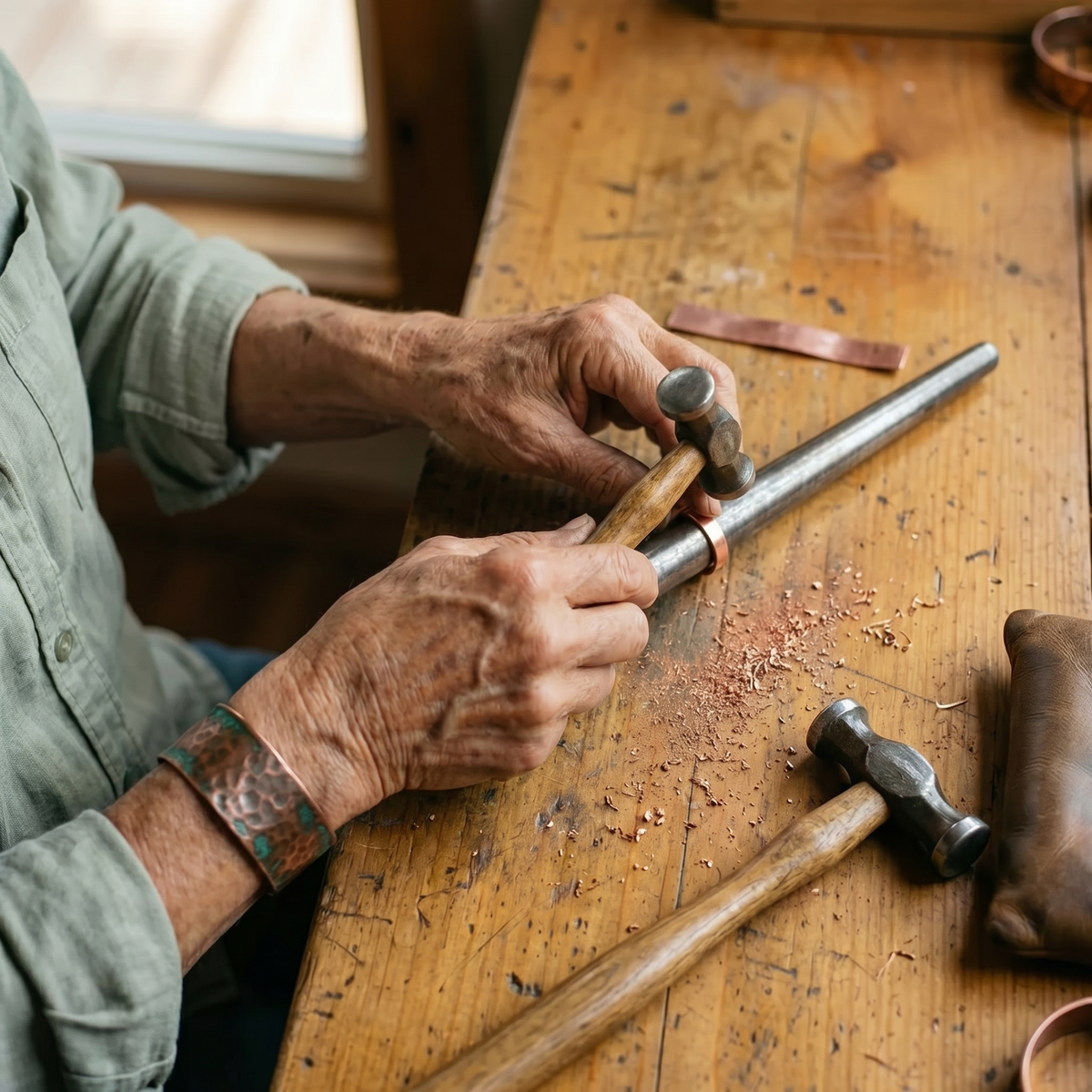 Ayurveda Heritage Weld Copper Ring