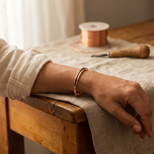 Ayurveda Heritage Vein Copper Bracelet