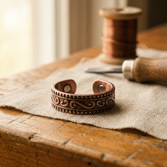 Ayurveda Heritage Fern Copper Ring