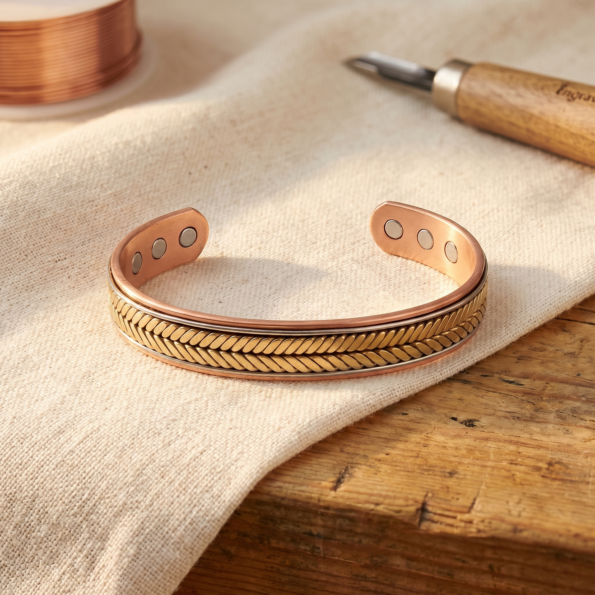 Ayurveda Heritage Harvest Copper Bracelet