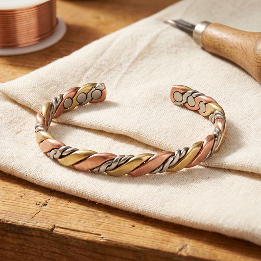 Ayurveda Heritage Stone Copper Bracelet