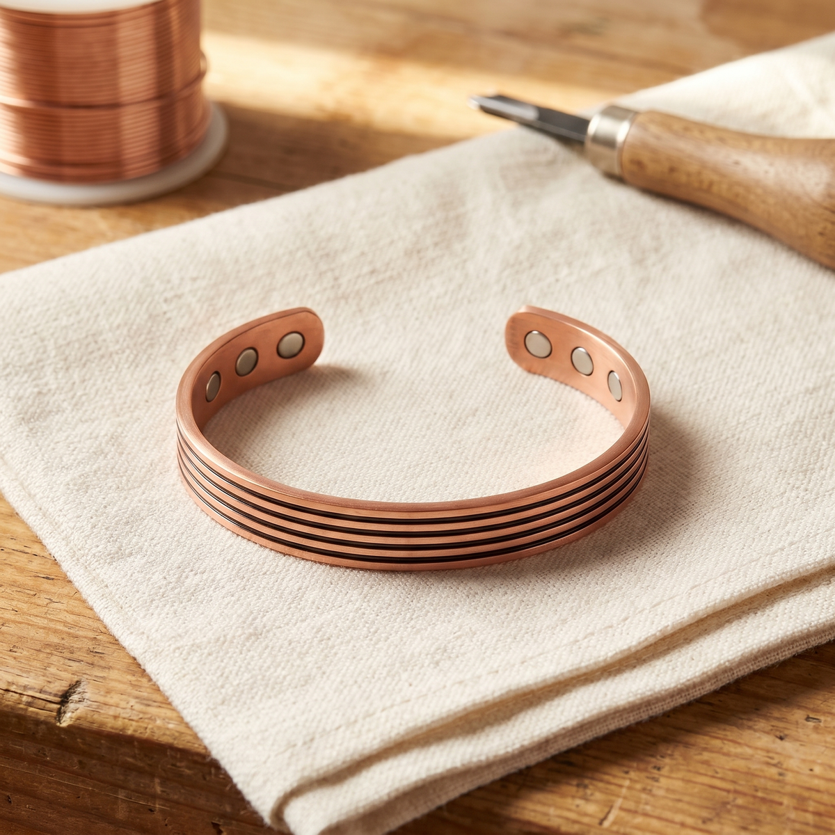 Ayurveda Heritage Sage Copper Bracelet