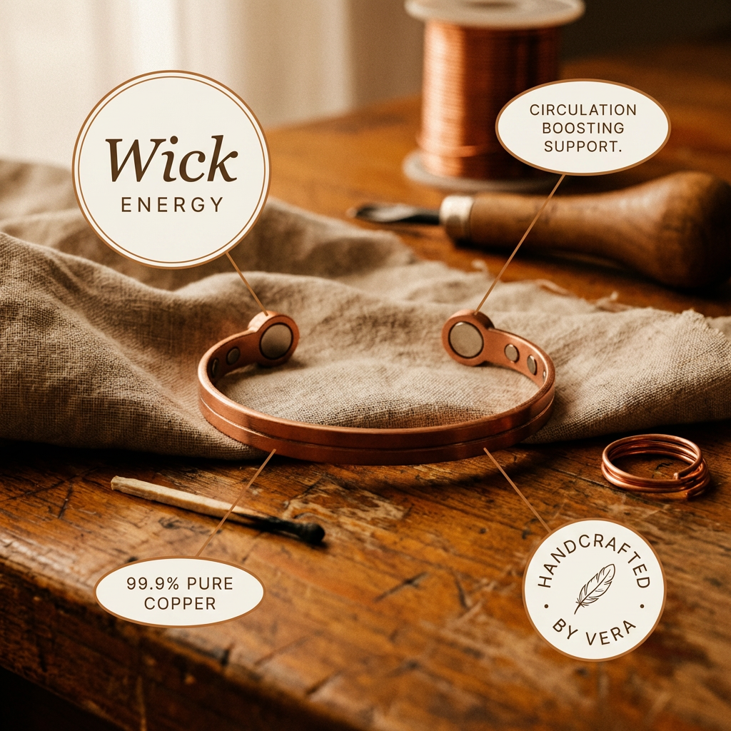 Ayurveda Heritage Wick Copper Bracelet