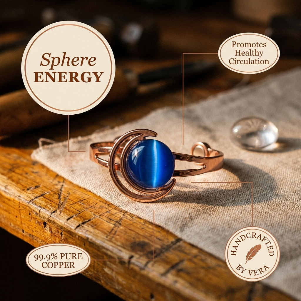 Ayurveda Heritage Sphere Copper Bracelet