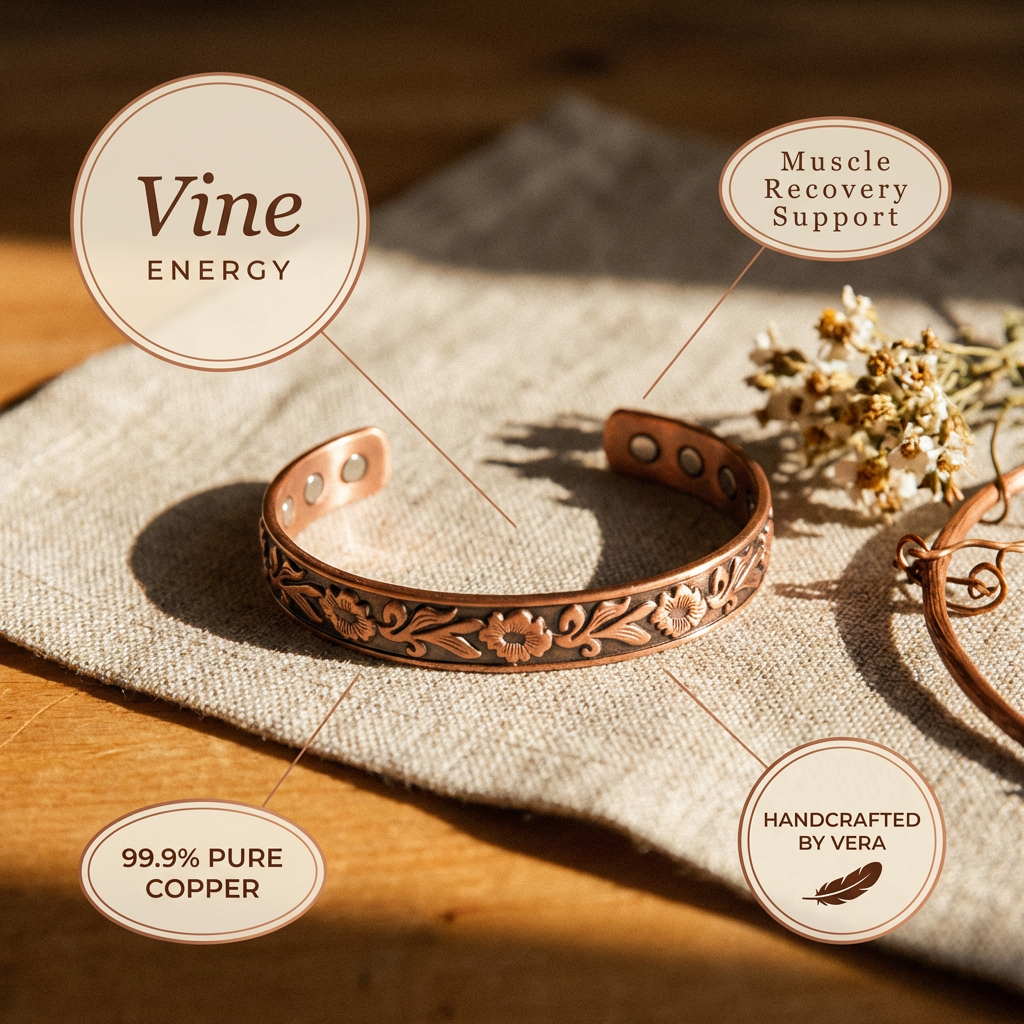 Ayurveda Heritage Vine Copper Bracelet