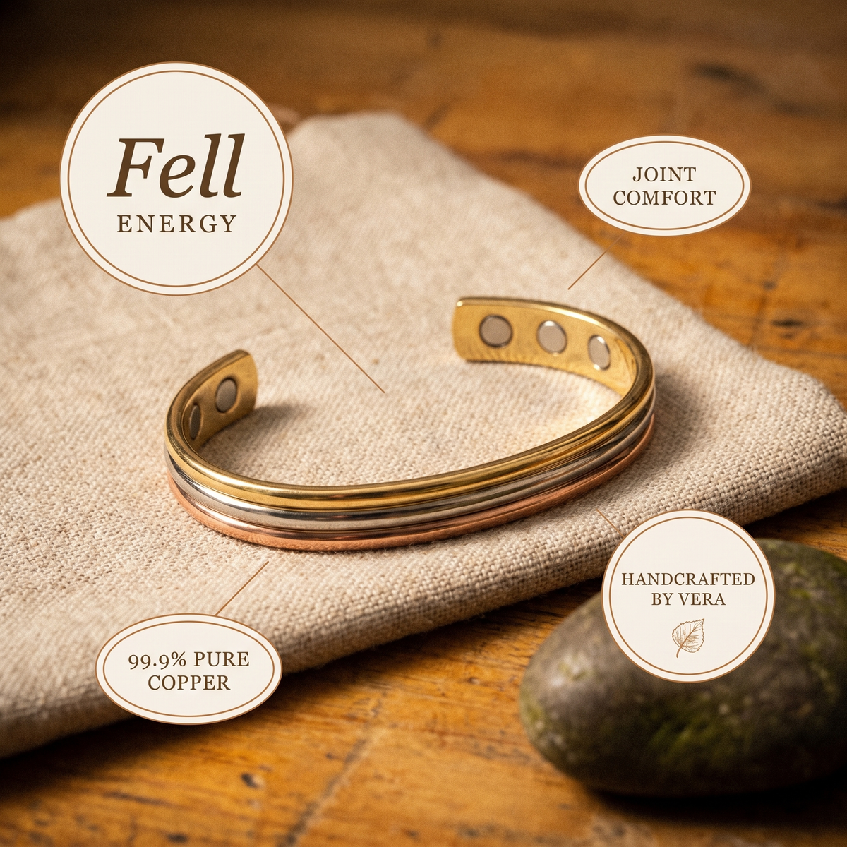 Ayurveda Heritage Fell Copper Bracelet