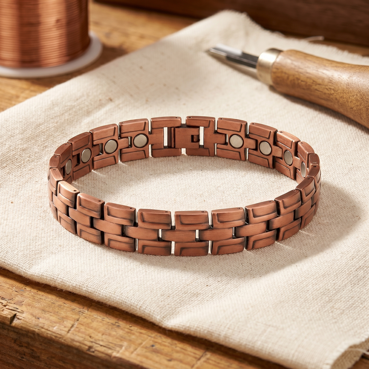 Ayurveda Heritage Gorse Men's Copper Bracelet