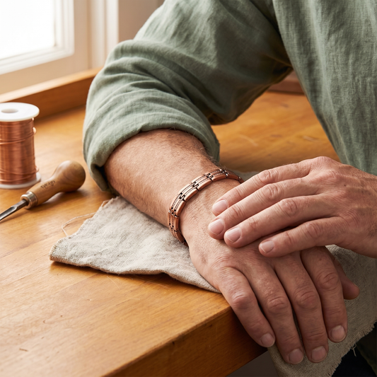 Ayurveda Heritage Pike Men's Copper Bracelet