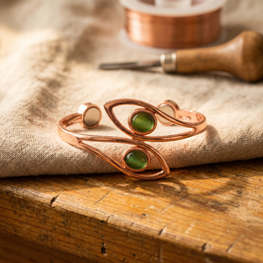 Ayurveda Heritage Opal Copper Bracelet