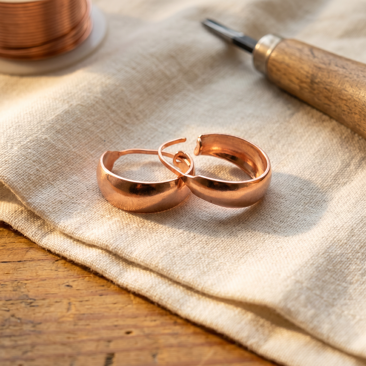 Ayurveda Heritage Dell Copper Earrings