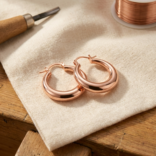 Ayurveda Heritage Marl Copper Earrings