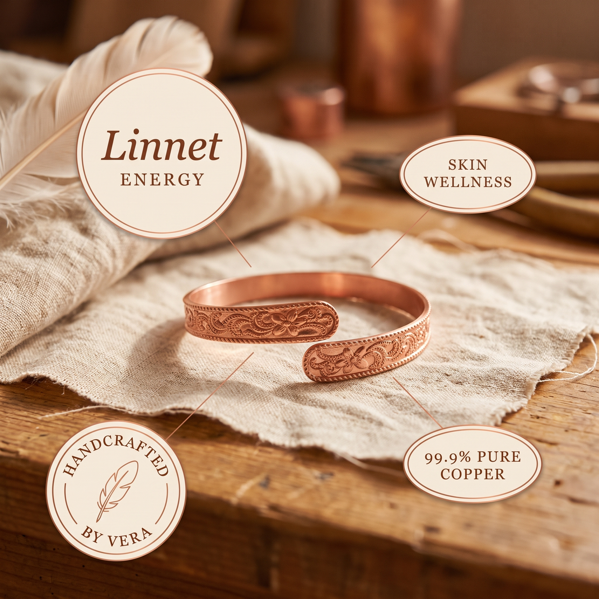 Ayurveda Heritage Moor Copper Bracelet