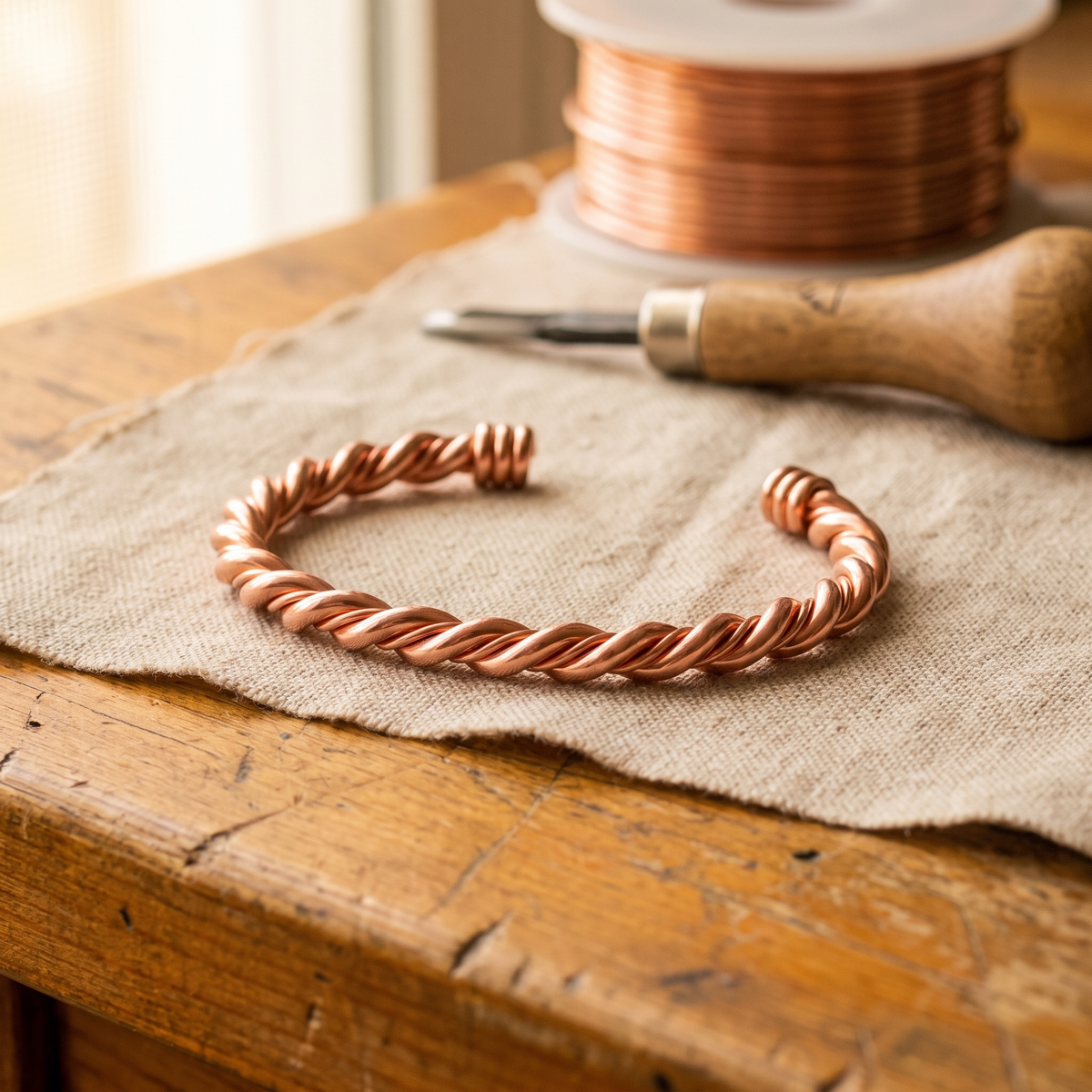 Ayurveda Heritage Tensor Copper Bracelet