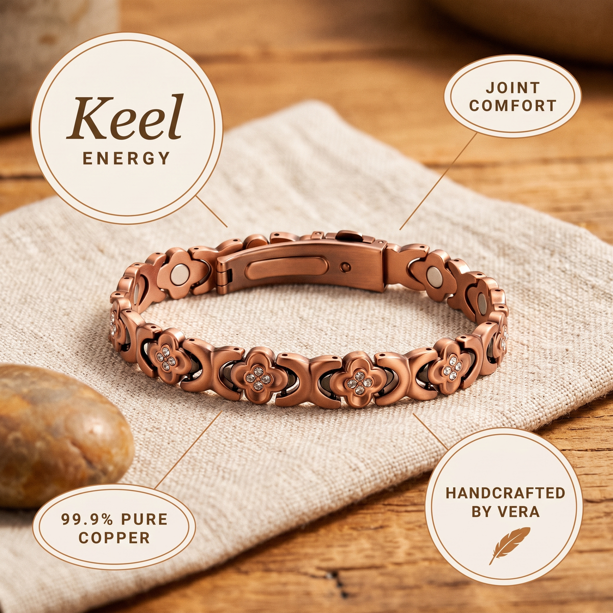 Ayurveda Heritage Keel Copper Bracelet