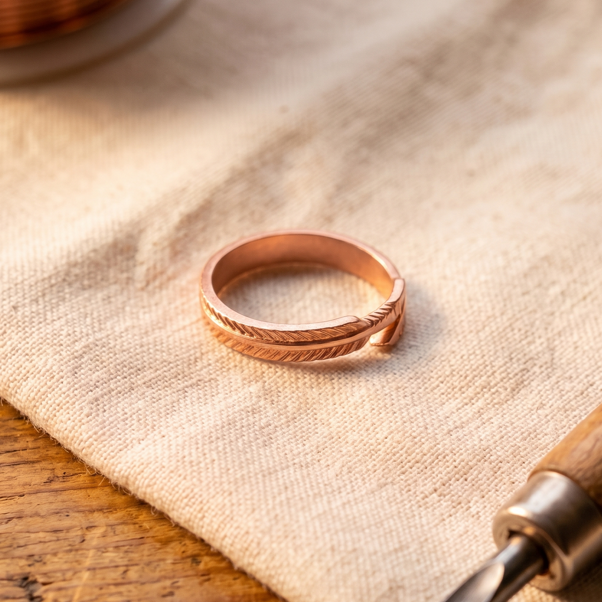 Ayurveda Heritage Root Copper Ring