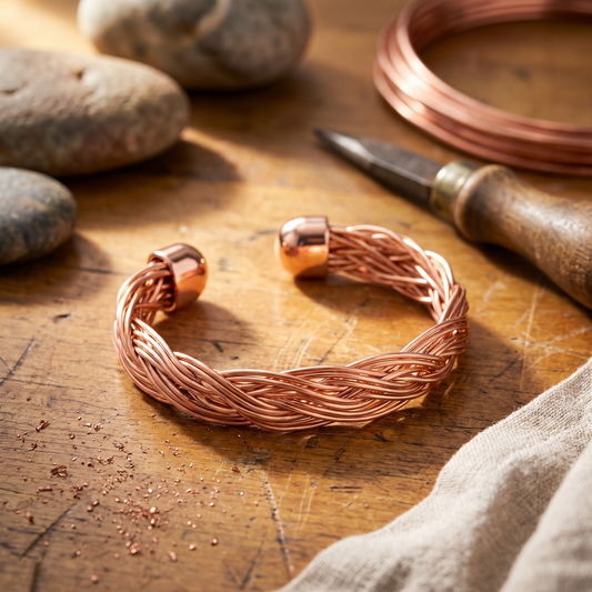 Ayurveda Heritage Elm Copper Cuff Bracelet