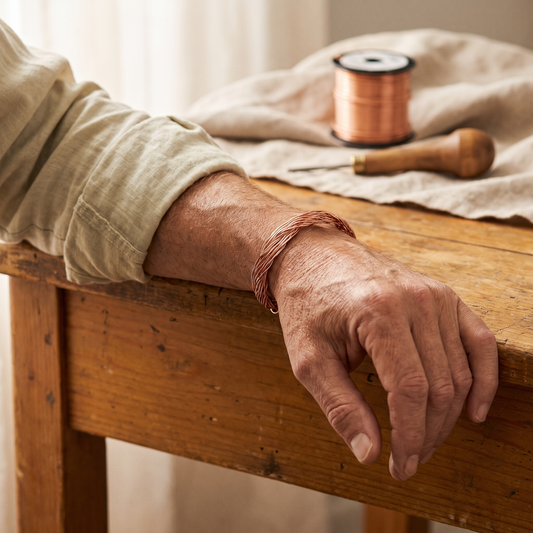 Ayurveda Heritage Elm Copper Cuff Bracelet