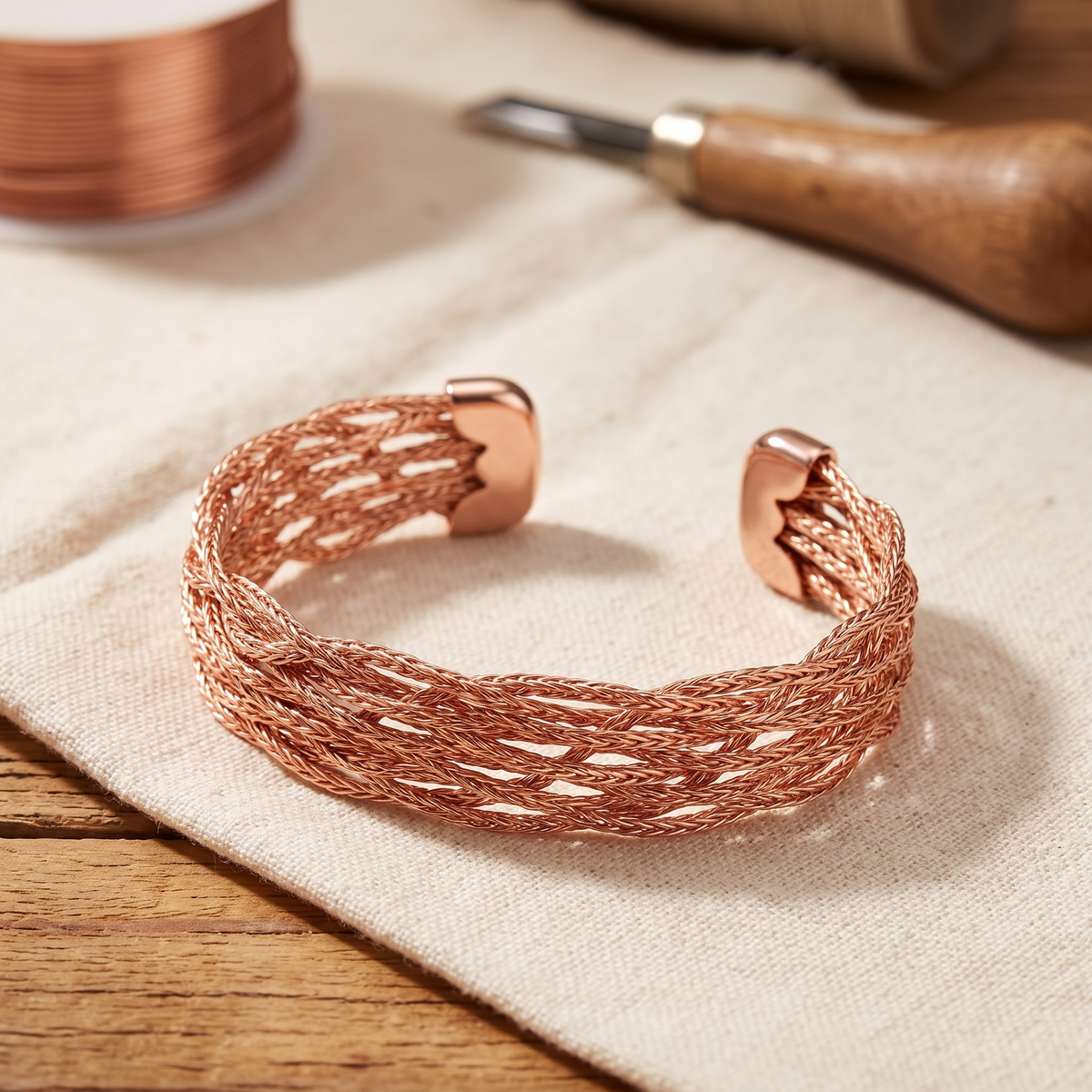 Ayurveda Heritage Elk Copper Bracelet