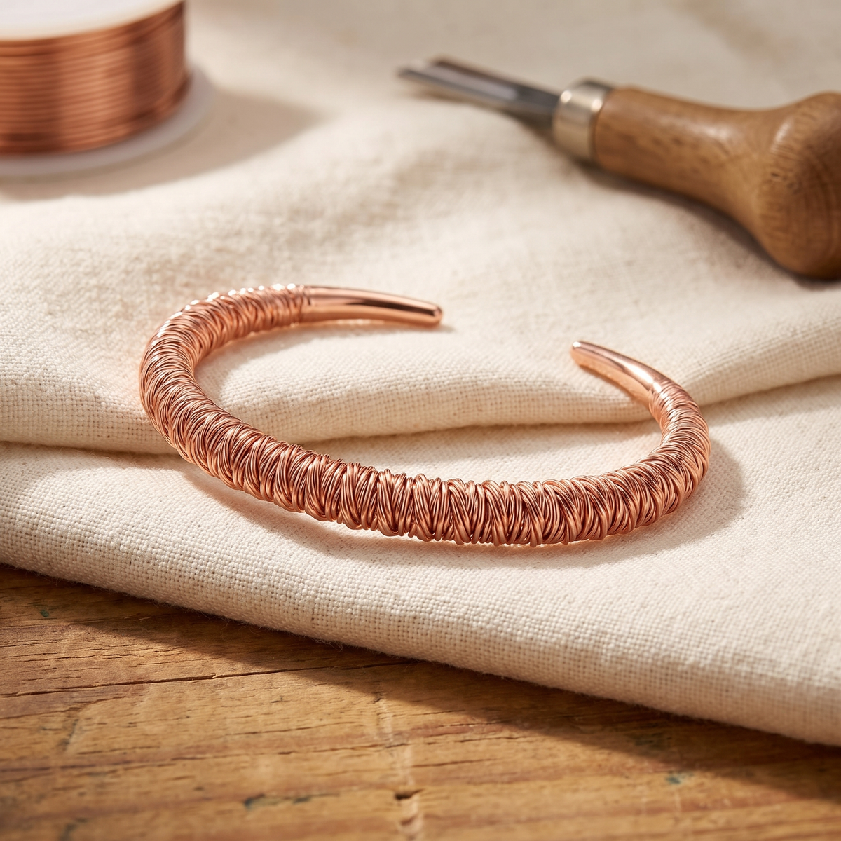Ayurveda Heritage Fjord Copper Cuff