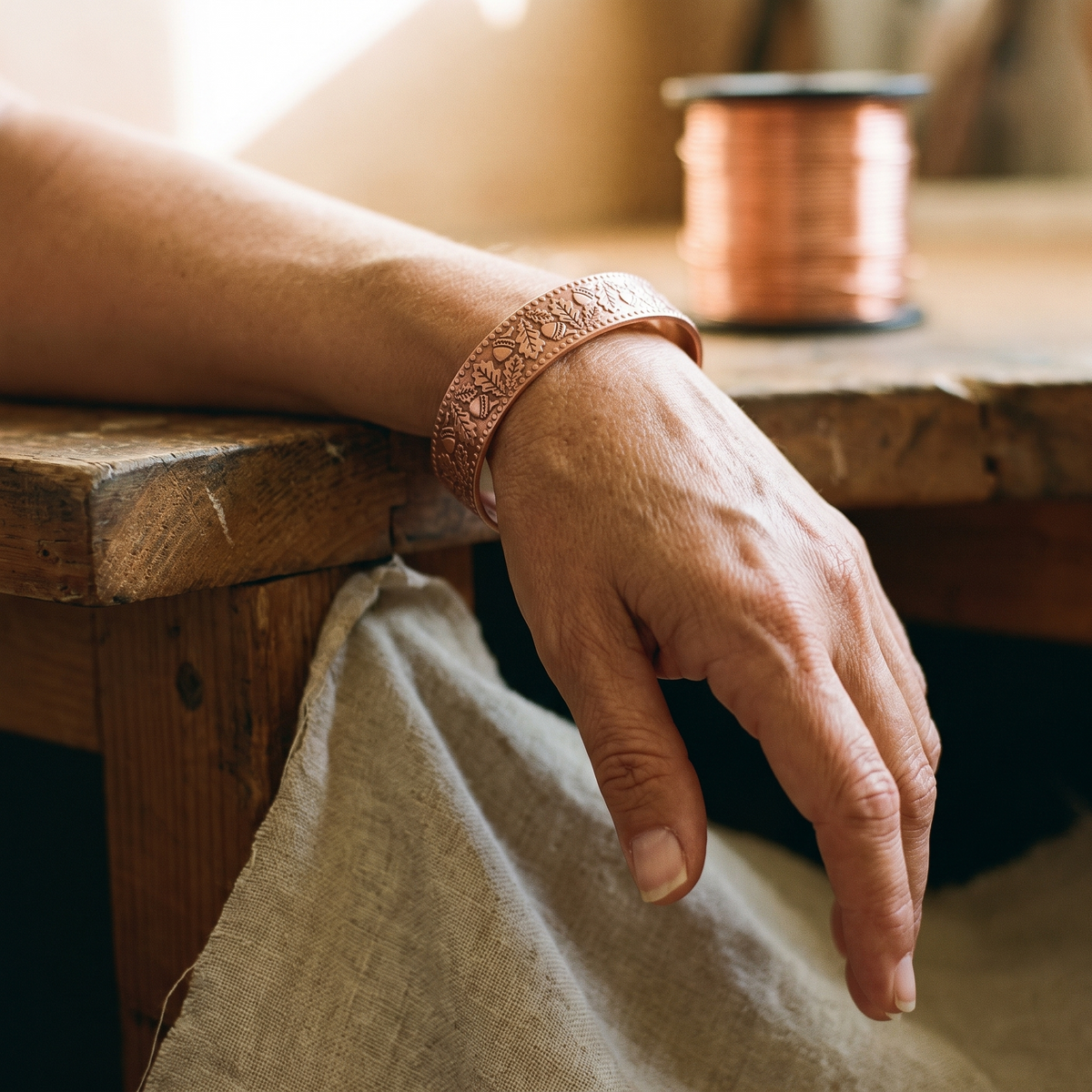 Ayurveda Heritage Timber Copper Bracelet