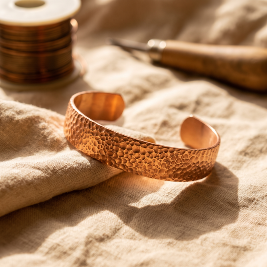 Ayurveda Heritage Moon Copper Bracelet