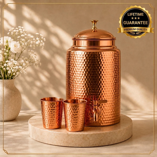 Ayurveda Heritage Pure Copper Water Dispenser – 5L